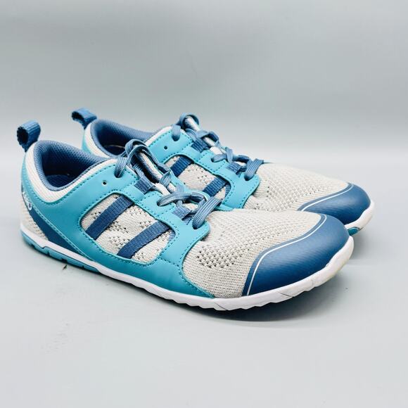 Xero Shoes Womens 9.5 Blue White Zelen Mesh Minimalist Running Athletic Sneakers - Picture 2 of 13